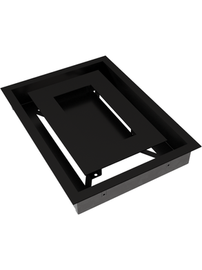 Вентиляційна решітка Kratki 22x30 см WIND чорна
