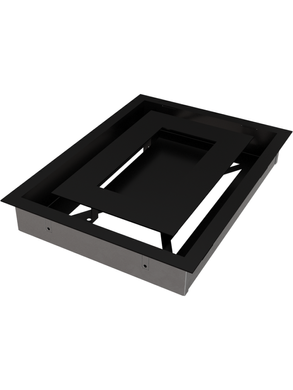 Вентиляційна решітка Kratki 22x30 см WIND чорна