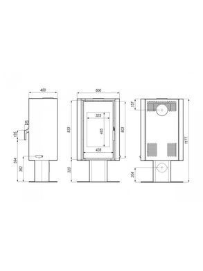 Сталева піч Defro Home SOLUM TOP Червоний
