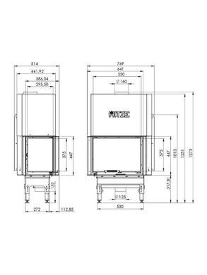 Каминная топка Hitze HST68x43.LG