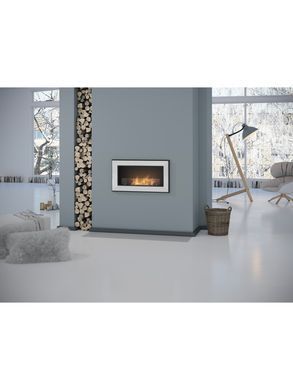 Біокамін Simple Fire FRAME 900 Білий зі склом