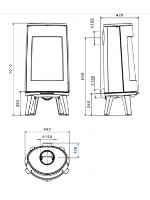 Чугунная печь Dovre BOLD 300