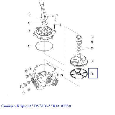 Спайдер Kripsol 2" RVS208.A/R1210085.0