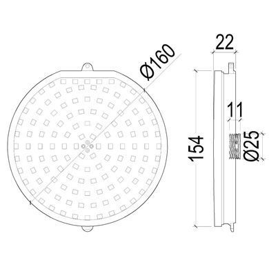 Прожектор светодиодный Aquajoy PAR56 HJ-FN-PC285-FN1 144LED 35 Вт RGB