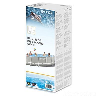 БАССЕЙН КАРКАСНЫЙ INTEX, 427Х107 СМ (ФИЛЬТР-НАСОС, ЛЕСТНИЦА, ТЕНТ)