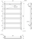 Полотенцесушитель Genesis-Aqua Basis Light 100x53 см