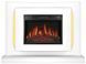 Камино комплект ArtiFlame Lucca AF23S белый с LED подсветкой, обогревом и звуком горения огня