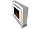 Камино комплект ArtiFlame Lucca AF23S белый с LED подсветкой, обогревом и звуком горения огня