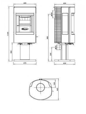 Чавунна піч Dovre ASTRO 4 CB/P