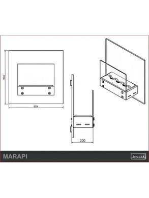 Біокамін Kami MARAPI PLUS