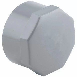 Заглушка ПВХ Hidroten ВР 1002547, с уплотн. кольцом, d3"