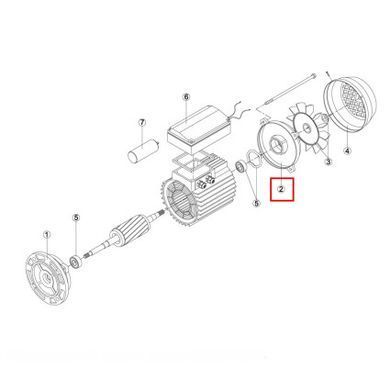 Кришка двигуна NK/OK/CK/KSE/EP/KNG RMOT0002.01R MEC 63
