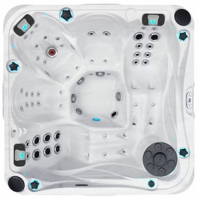 Гідромасажний басейн Passion Spas Delight (213х213х91 см), Сріблясто-білий