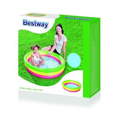 Детский Бассейн Bestway 51104 с надувным дном, 102х25 см