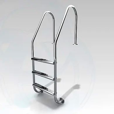 Лестница в бассейн Lux (Standard) Aldis, 3 ступеньки, AISI 304