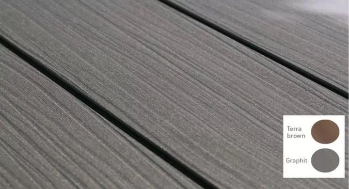 Террасная доска ДПК EasyDeck Glacier 16*193