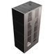 Камін Kratki FLOKI BOX 8 kW &Oslash; 160 в обудові з керамограніту NERO ASSOLUTO