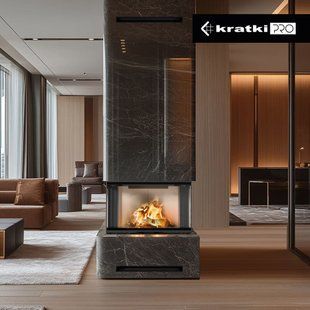 Каминная топка Kratki REGNOR 800/400 левая - правая (8 кВт)