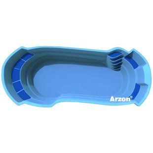 Композитний басейн Arzon Лідер 1 (863*333*160 см)