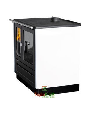 Печь с варочной поверхностью и духовкой Plamen 910 Glas, 9 кВт, белая