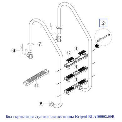 Болт кріплення сходи для сходів Kripsol RLAD0002.00R