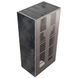 Камін Kratki FLOKI BOX 8 kW &Oslash; 160 в обудові з керамограніту OSSIDO NERO
