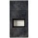 Камін Kratki FLOKI BOX 8 kW &Oslash; 160 в обудові з керамограніту OSSIDO NERO