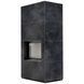 Камін Kratki FLOKI BOX 8 kW &Oslash; 160 в обудові з керамограніту OSSIDO NERO