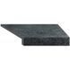 Угловой Г-образный элемент бортовой плитки Aquaviva Granito Black, 595x345x50(20) мм (правый/45&deg;)