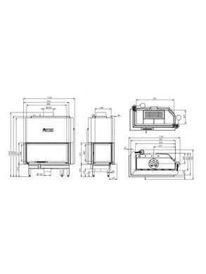 Камінна топка з водяним контуром Hitze ALBERO AQUASYSTEM ALAQS90X41.LG-D