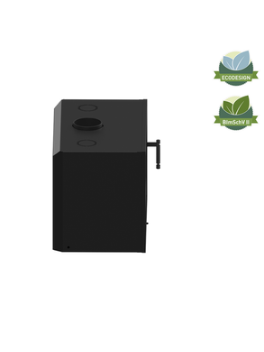 Кассетная топка Hitze CUBO 800V-I Стекло стандарт+дополнительное внутреннее стекло+вентилятор