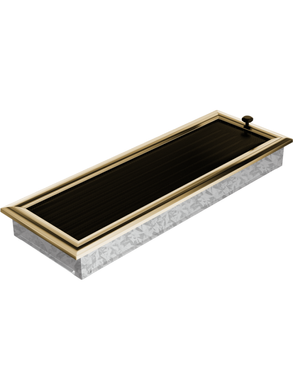 Вентиляційна решітка Kratki 17х49 см OSKAR з жалюзі