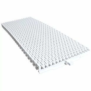 Переливная решетка Aquaviva Grift с центральным соединением 245x25 мм (белая)