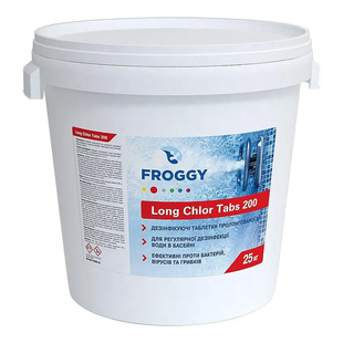 Хлор-тривалий (таблетки 200г) FROGGY, 25 кг