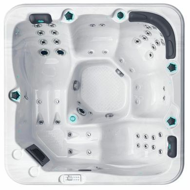 Гідромасажний басейн Passion Spas Relax (204х204х85 см), Сріблясто-білий
