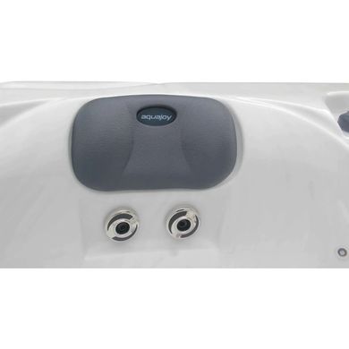 Гідромасажний басейн Aquajoy Santorini (220х220х95 см), Сріблясто-білий мармур