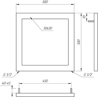 Сушка для рушників Simple 50x50 см