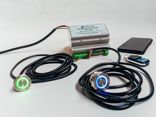 Многоскоростной контроллер Tech-Pool Universal Controller Wi-Fi Multi-Speed ​​(PS, S & RF) + 2 пьезокнопки