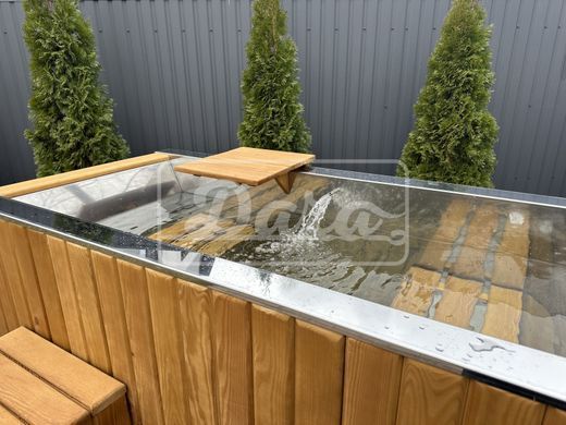 Купіль для купання, паріння та охолодження SteelSpa 120*200 см, зовнішнє оздоблення
