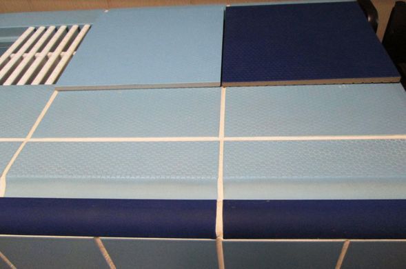 Плитка База стільники 12x24.5х0.9 см (блакитна) антисліп SISTEMA SPORT