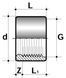 Редукція коротка RB92 ПВХ Comer з клейовим з'єднанням/внутрішнім різьбленням (50 мм)