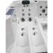 Гідромасажний басейн Aquajoy Santorini (220х220х95 см), Сріблясто-білий мармур