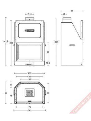 Камінна топка Piazzetta MA 261 SL