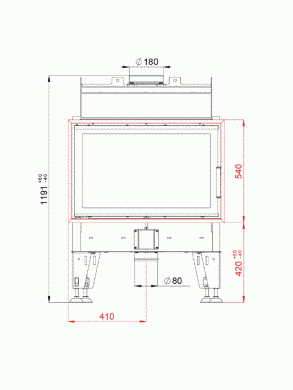 Камінна топка BeF PASSIVE 8