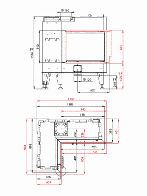 Камінна топка BeF FLAT 8 L