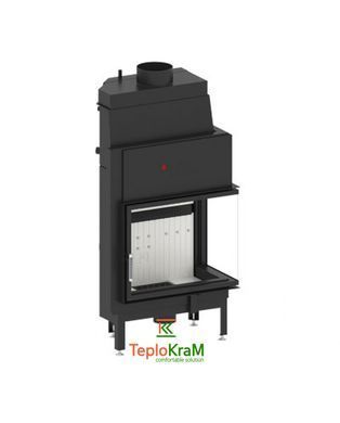 Камінна топка з водяним контуром Hitze ALAQS 68x53.R 19 кВт, права