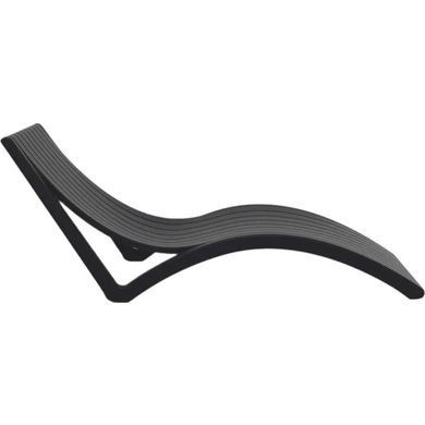 Шезлонг Aquajoy Slim, черный