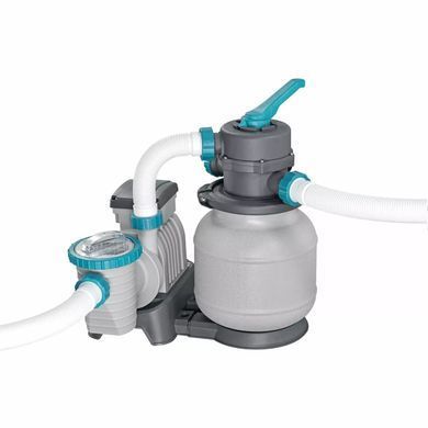 Каркасный бассейн Bestway Grey 561KG (732х366х132 см) с песочным фильтром, тентом и лестницей