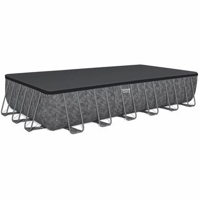 Каркасный бассейн Bestway Grey 561KG (732х366х132 см) с песочным фильтром, тентом и лестницей