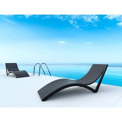 Шезлонг Aquajoy Slim, черный